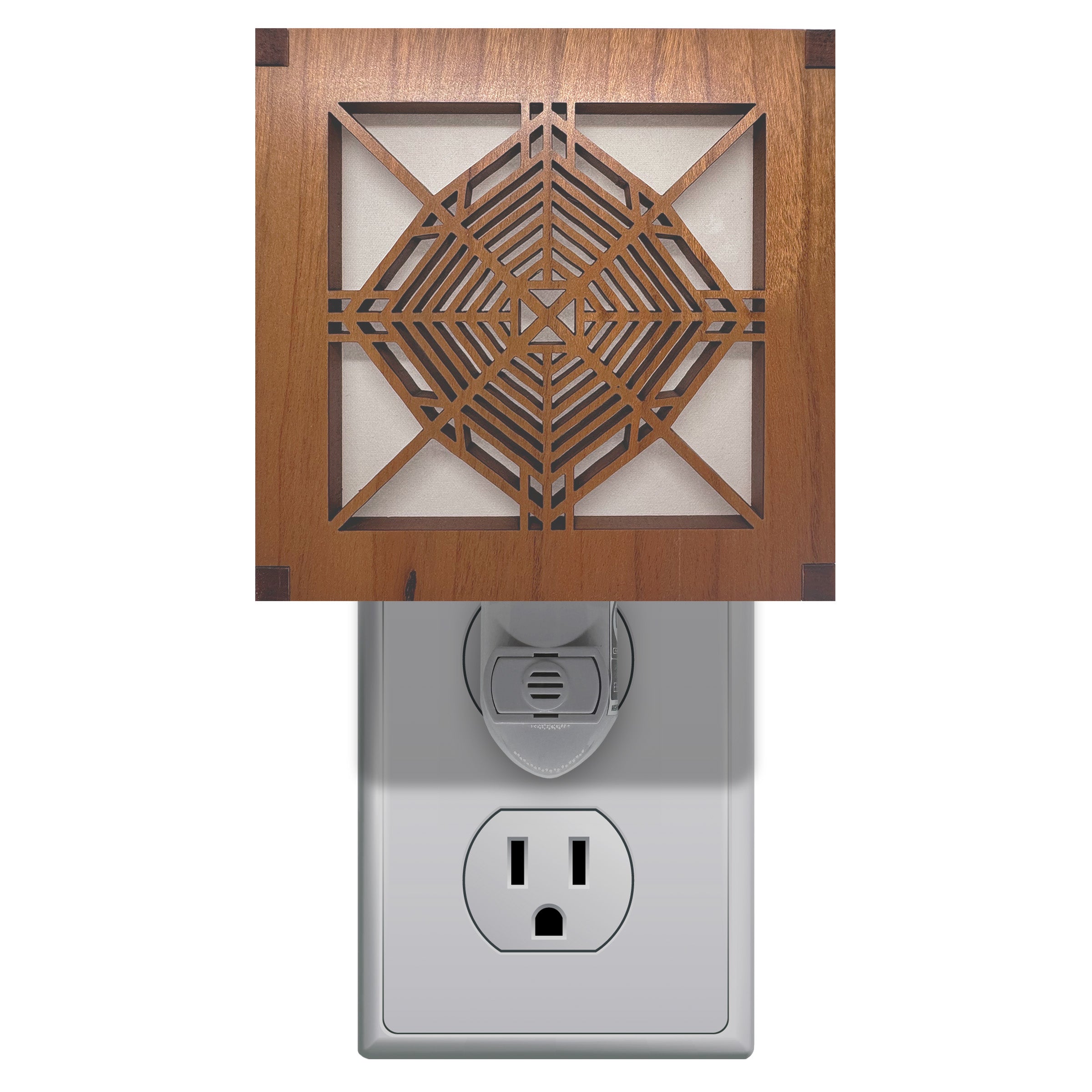 Prairie School Art Glass Pieces Night Light