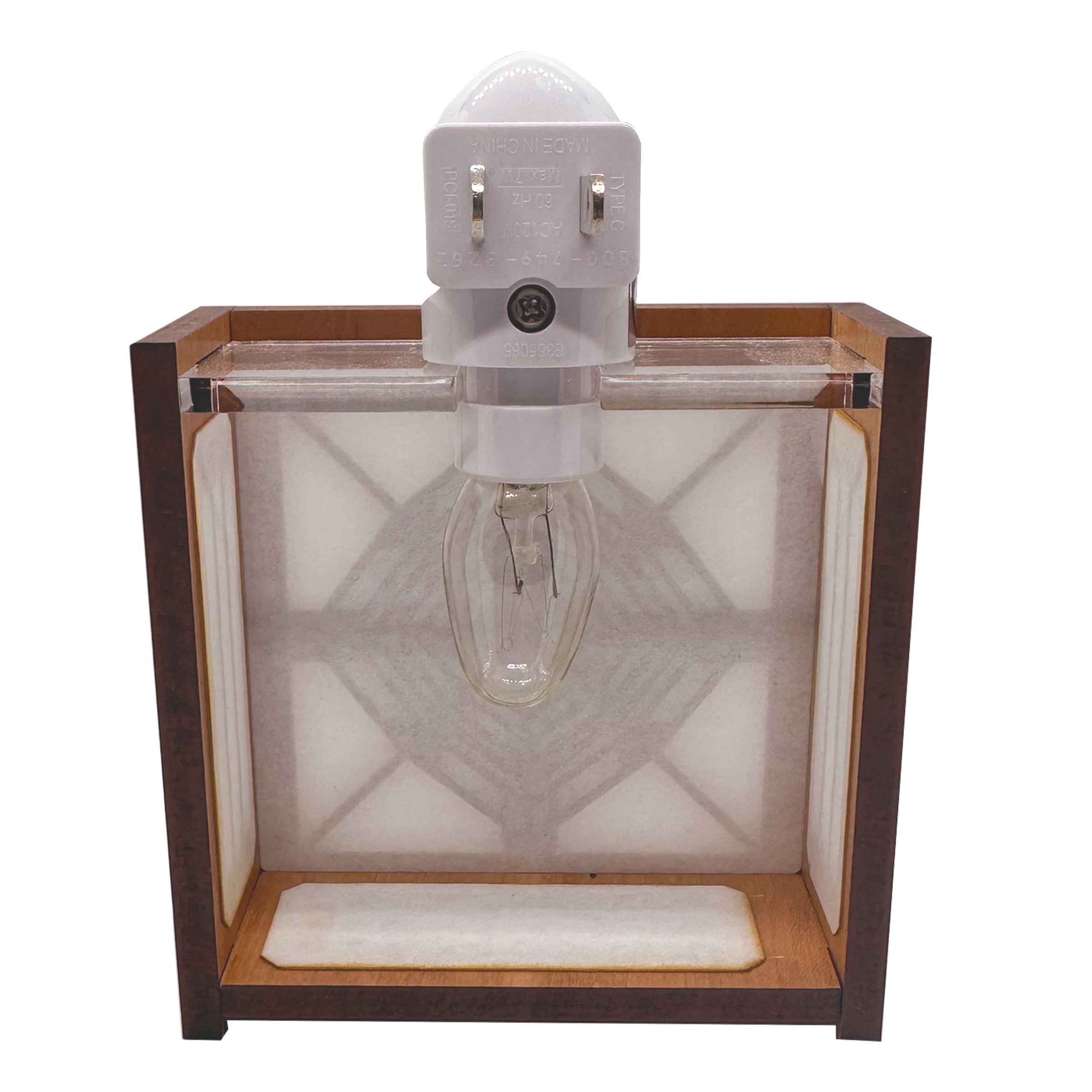 Prairie School Art Glass Pieces Night Light