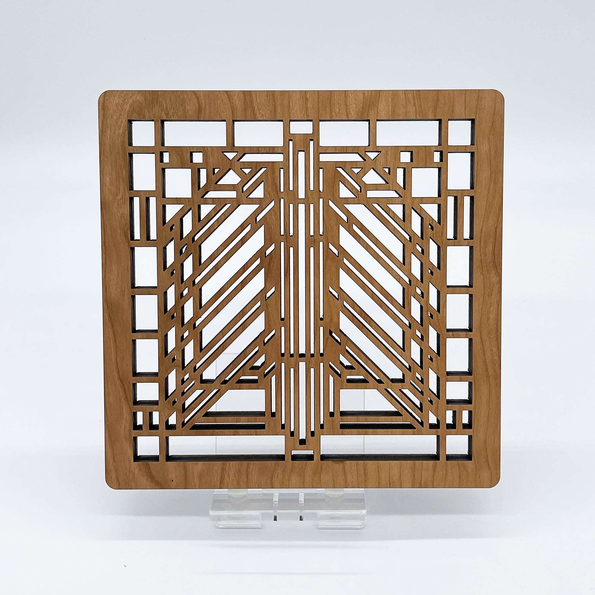 Allen House Chevron Art Glass Trivet