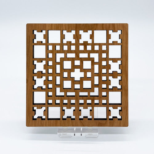 Allen House Square Art Glass Trivet