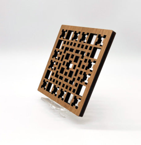 Allen House Square Art Glass Trivet