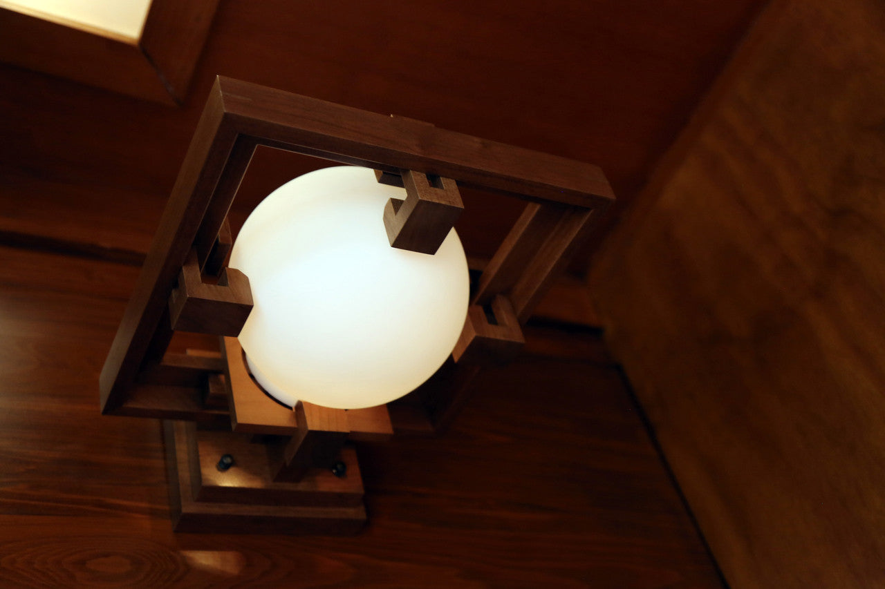 Robie Sconce Cherry Edition in the Frank Lloyd Wright designed Rosenbaum House in Florence, AL.

Frank Lloyd Wright, AlaModerna, Robie Sconce, Robie, Sconce