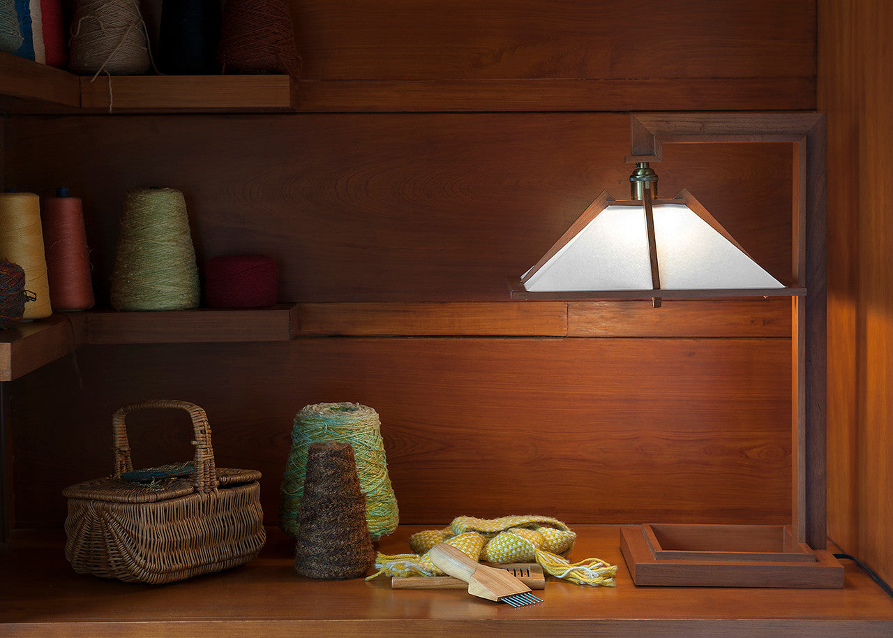 Taliesin 1 Cherry Edition in the Frank Lloyd Wright designed Rosenbaum Home in Florence, AL

Frank Lloyd Wright, Taliesin, AlaModerna, Taliesin 1, table lamp