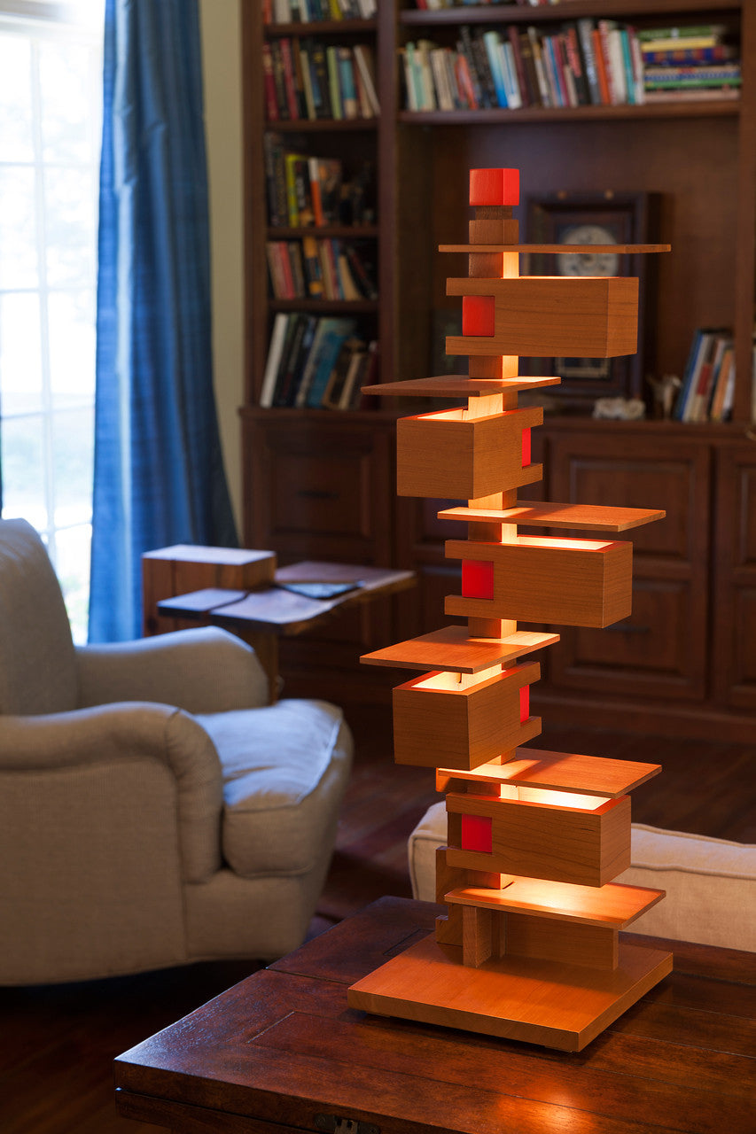 Taliesin 3 Cherry Edition in the Frank Lloyd Wright designed Rosenbaum Home in Florence, AL

Frank Lloyd Wright, Taliesin, AlaModerna, Taliesin 3, table lamp