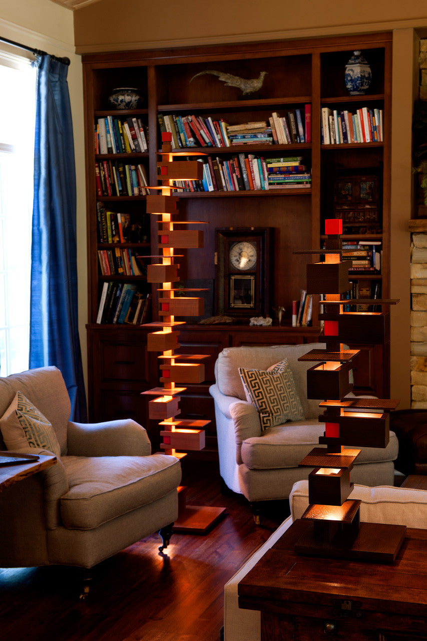 Taliesin 2 and Taliesin 3 Cherry Edition in the Frank Lloyd Wright designed Rosenbaum Home in Florence, AL

Frank Lloyd Wright, Taliesin, AlaModerna, Taliesin 2, floor lamp